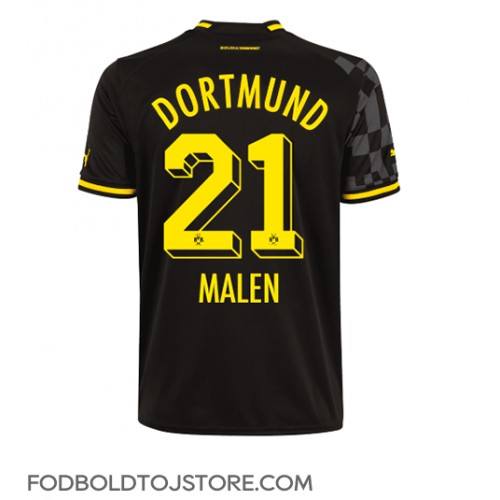 Borussia Dortmund Donyell Malen #21 Udebanetrøje 2022-23 Kortærmet